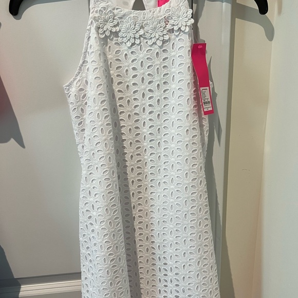 🛑SOLD🛑 Lilly Pulitzer Girls White Eyelet dress - Picture 2 of 2
